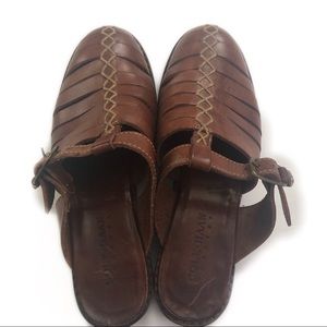 Cole Hann Leather Strappy Mules